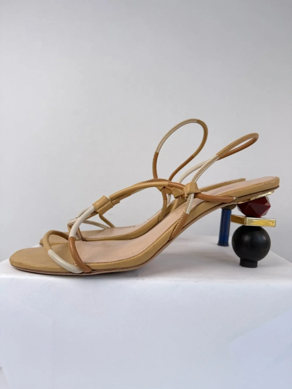 Jacquemus Les Sandales Olbia Leather Slingback Sandals Size 40 - Picture 16 of 16